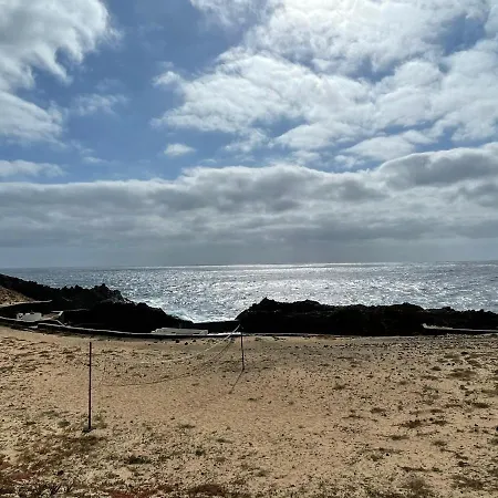 Bungalow Con Vistas Al Mar, Freewifi, Terraza, Playa Cerca En Charco Del Palo * 查德尔帕罗奥