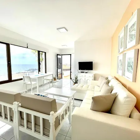 公寓 Bungalow Con Vistas Al Mar, Freewifi, Terraza, Playa Cerca En Charco Del Palo