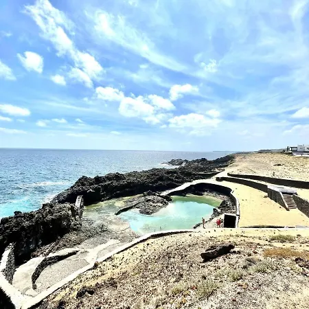Bungalow Con Vistas Al Mar, Freewifi, Terraza, Playa Cerca En Charco Del Palo Charco del Palo