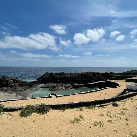 Bungalow Con Vistas Al Mar, Freewifi, Terraza, Playa Cerca En Charco Del Palo Apartmán