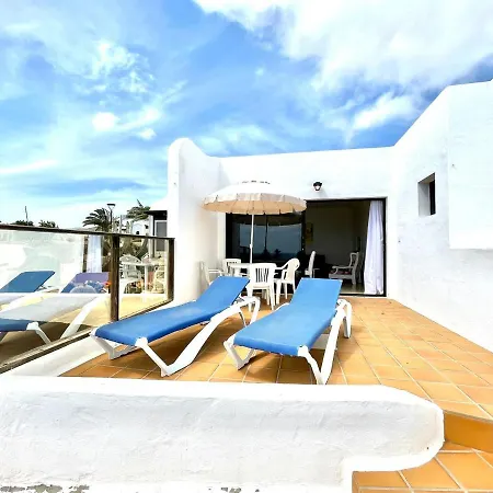 Bungalow Con Vistas Al Mar, Freewifi, Terraza, Playa Cerca En Charco Del Palo *