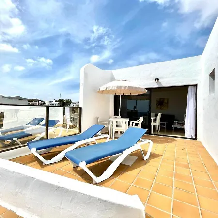 Apartmán Bungalow Con Vistas Al Mar, Freewifi, Terraza, Playa Cerca En Charco Del Palo *